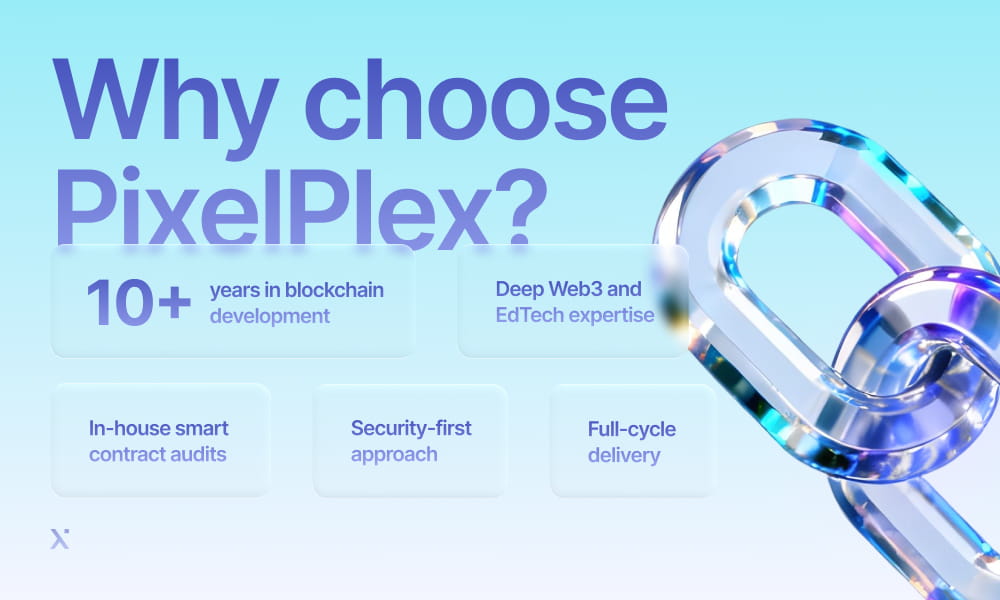 Image highlighting reasons to choose PixelPlex for innovative solutions and exceptional service.
