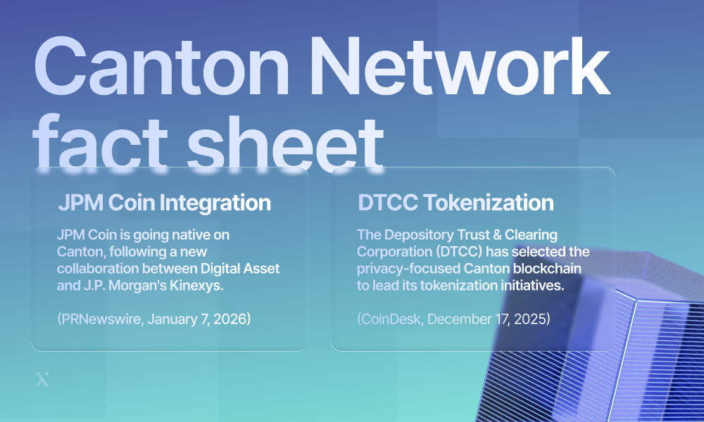 Overview of the Canton network presented in a fact sheet format, highlighting essential data and features.