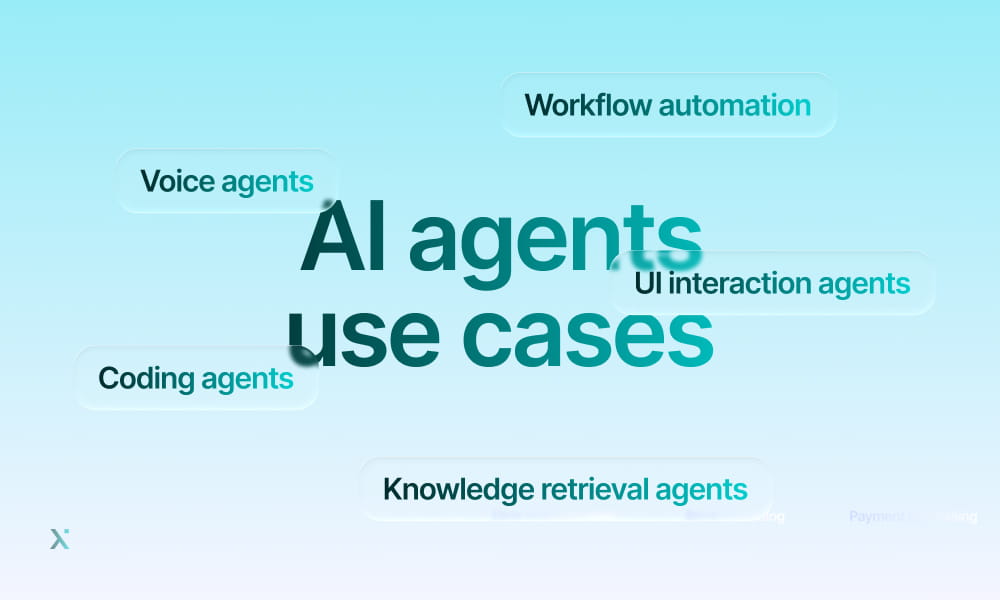 Diagram showcasing the different scenarios and use cases where AI agents can be effectively utilized.
