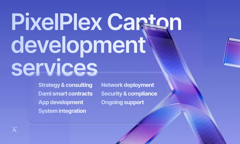 PixelPlex logo with a modern design, representing their Canto development services in a tech-focused environment.