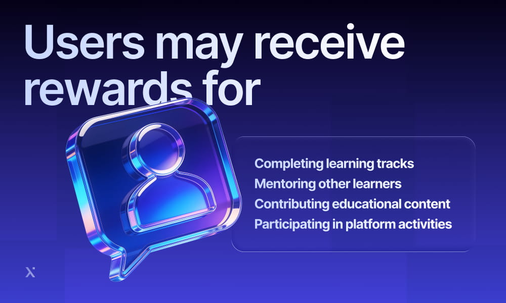 Rewards are available for users who successfully finish online learning tasks and activities.