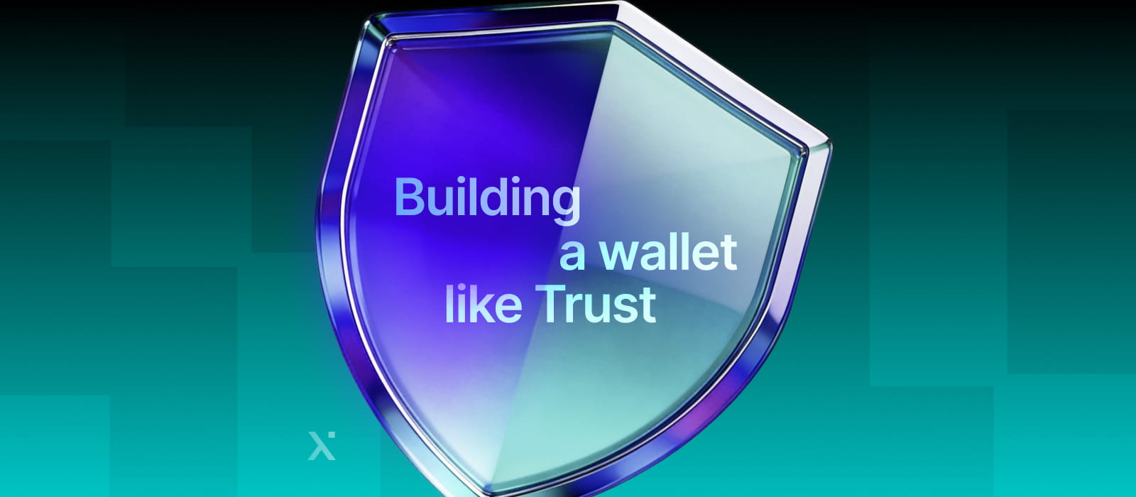 Illustration of a person constructing a wallet, symbolizing the concept of building trust and security in financial transactions.