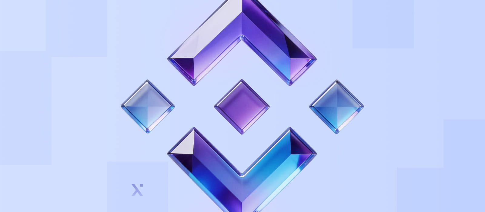 A purple diamond featuring an array of blue and purple crystals, creating a captivating and colorful display.
