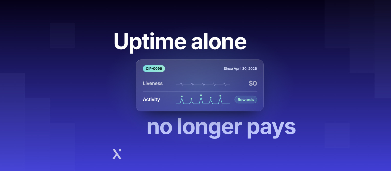 A graphic illustrating the concept of uptime, emphasizing the idea of independence from financial obligations.