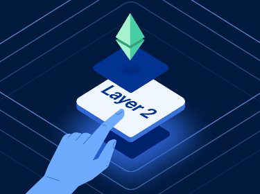 A hand pointing at a button on which Layer 2 is written