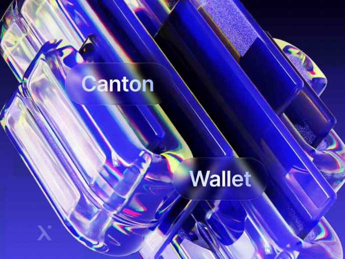 A blue and purple wallet featuring the text "centon wallet" prominently displayed on its surface.
