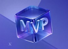 MVP logo displayed against a vibrant blue and purple background.