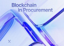 Diagram illustrating blockchain integration in procurement, highlighting secure transactions and streamlined supply chains.