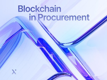 Diagram illustrating blockchain integration in procurement, highlighting secure transactions and streamlined supply chains.