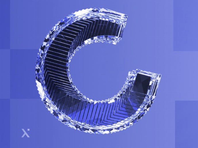 A logo in blue and white showcasing the letter C in a sleek and contemporary style.