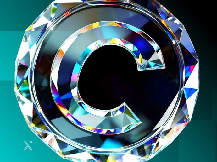 A diamond graphic with the letter C embedded within its facets.