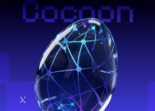 Cocoon logo displayed on a blue background, featuring a modern design and vibrant colors.