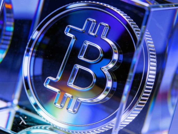 Bitcoin, depicted as the leading cryptocurrency, is recognized as the most valuable digital currency globally.