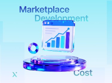 Infographic detailing the various expenses involved in developing a marketplace, such as software and operational costs.