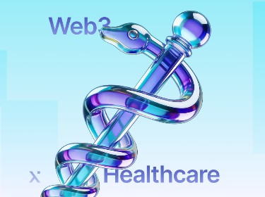 A visual depiction of web3 healthcare solutions, highlighting blockchain integration and patient data management.