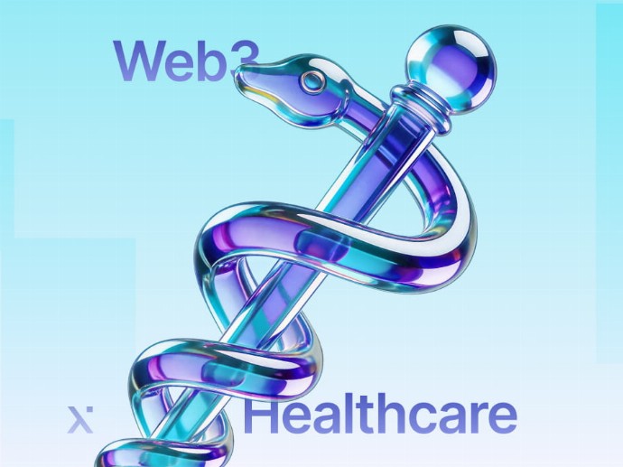 A visual depiction of web3 healthcare solutions, highlighting blockchain integration and patient data management.