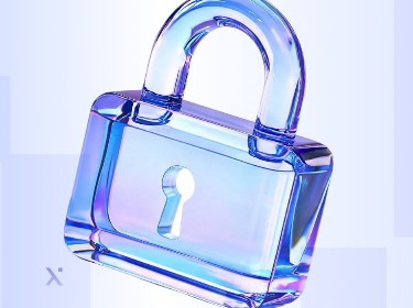 A blue padlock featuring a prominent keyhole at its center, symbolizing security and protection.