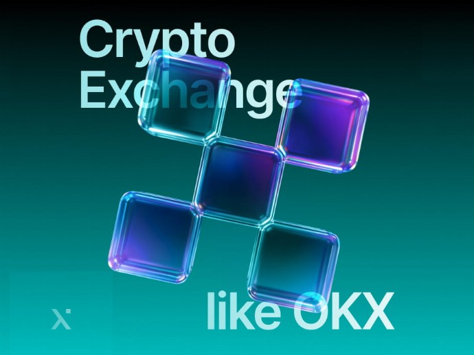 A digital interface showcasing a cryptocurrency exchange platform with various trading options and market data displayed.