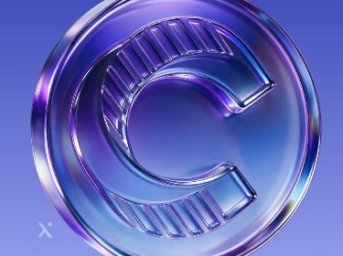 The letter C displayed prominently against a blue and purple gradient background.